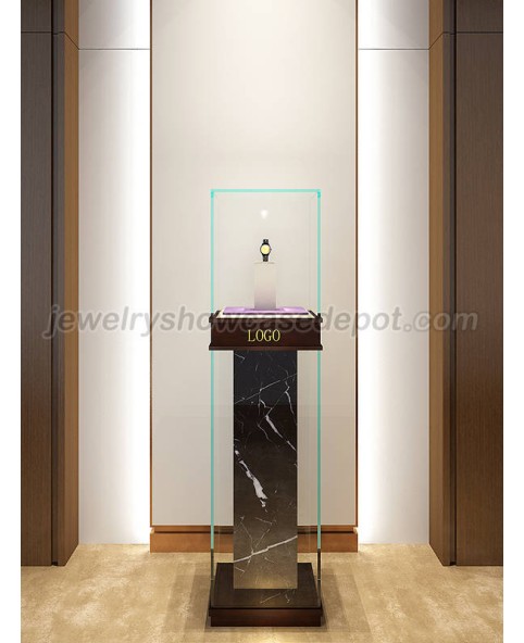 Diseño de escaparate de exhibición de pedestal de joyería de reloj de gama alta
