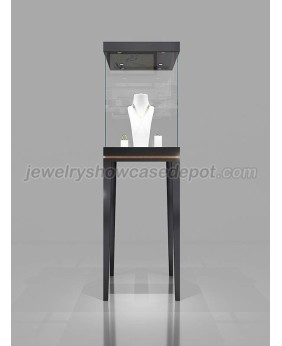 Luxury Custom Floor Standing Glass Jewelry Store Display Case