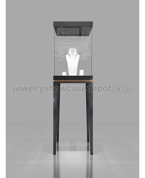 Luxury Custom Floor Standing Glass Jewelry Store Display Case