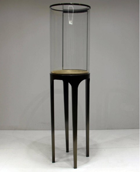 High End Luxury Round Free Standing Jewelry Display Showcase