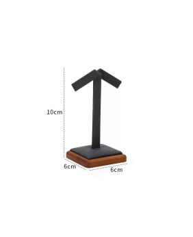 Stand Display Anting Perhiasan Kayu Beludru Putih Off Dijual